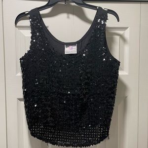 Granite Tank Top Sequins